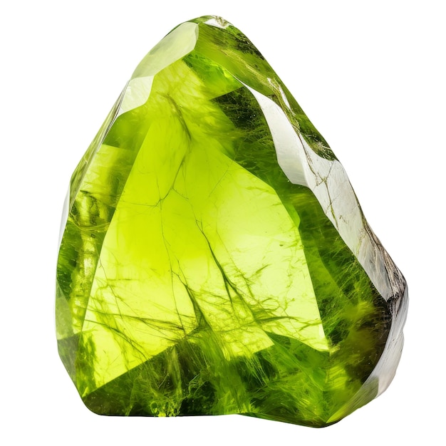 PSD green crystal on transparent bacground