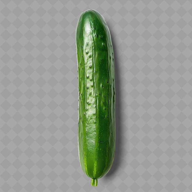 PSD a green cucumber is on a white background with a pattern of dots