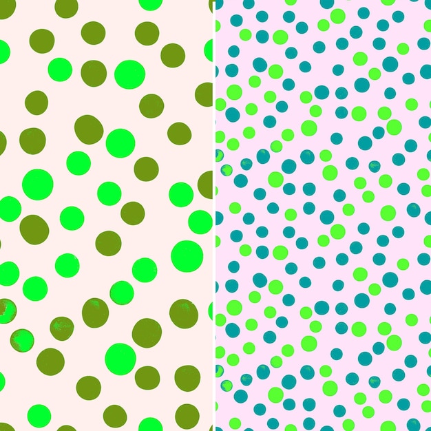 I punti verdi sono allineati in una fila di cui uno è verde