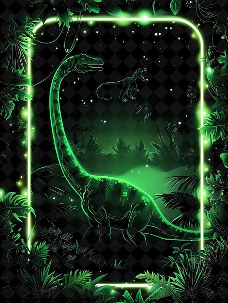 PSD a green dragon with a green background with a green glow