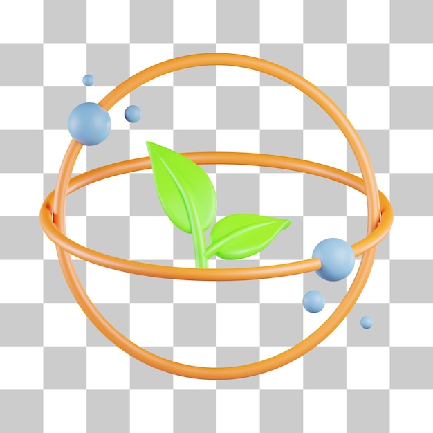 Green energy 3d icon