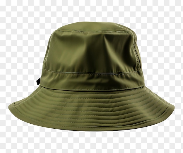 PSD green fabric hat isolated on transparent background png