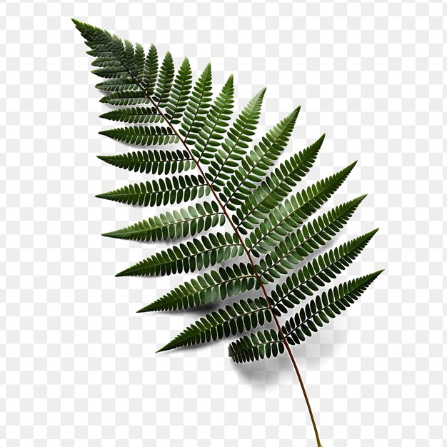 PSD a green fern is shown on a transparent background