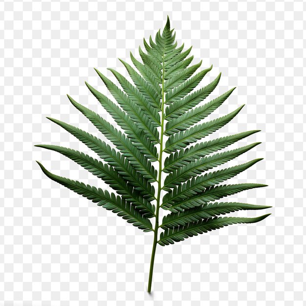 PSD a green fern is shown on a transparent background