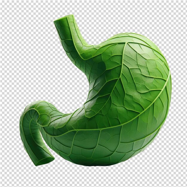 PSD a green frog shaped object with a pattern on it