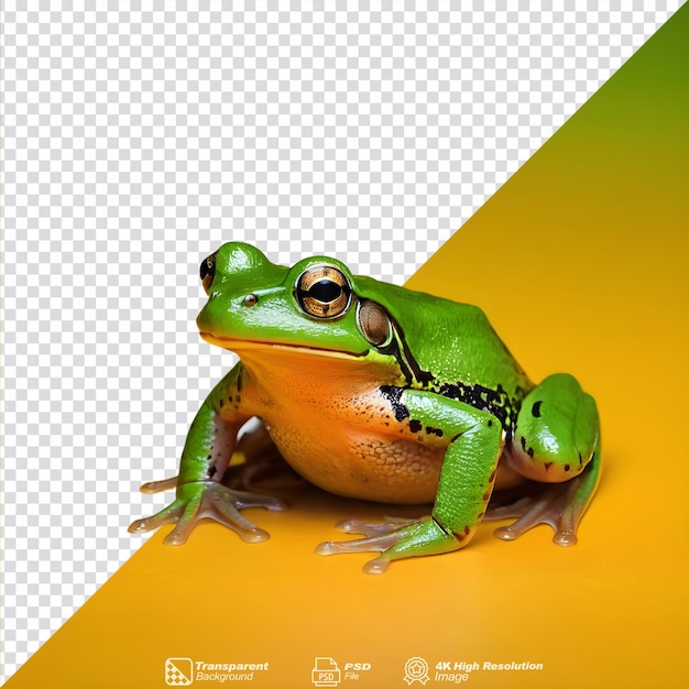 PSD green frog species isolated