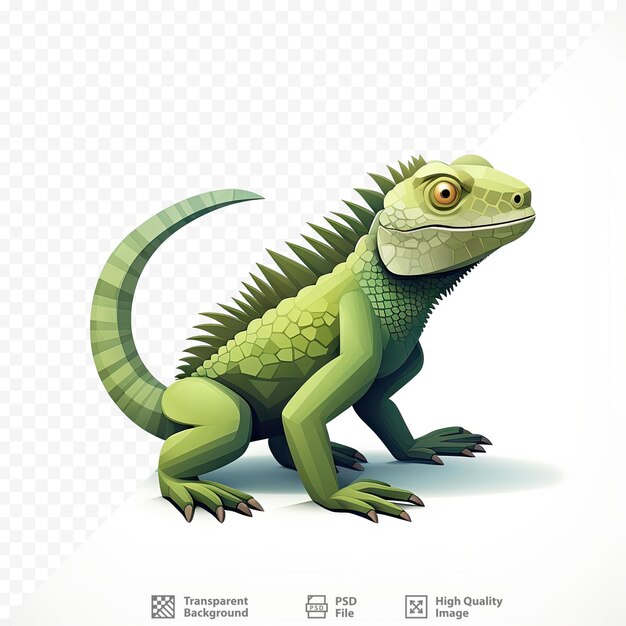 A green gecko with a green head and a white background.