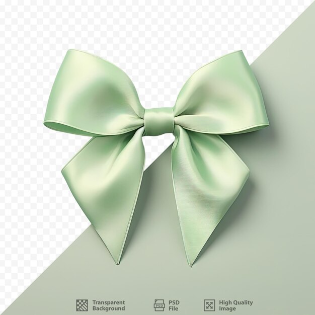 olive green ribbon on transparent background, - Stock