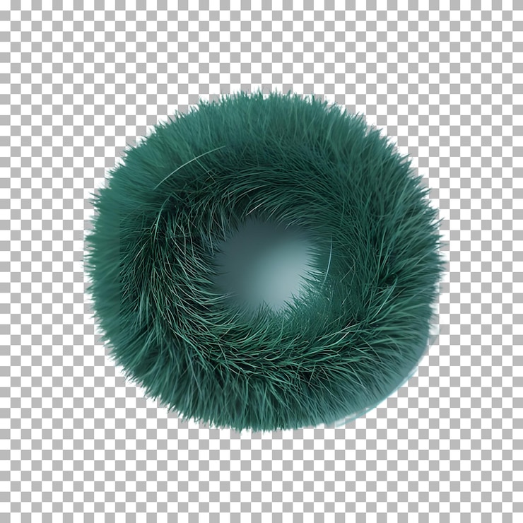 PSD green grass isolated on a transparent background