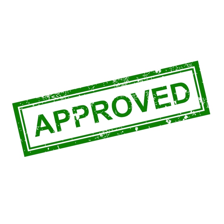 PSD a green grunge stamp that says approved