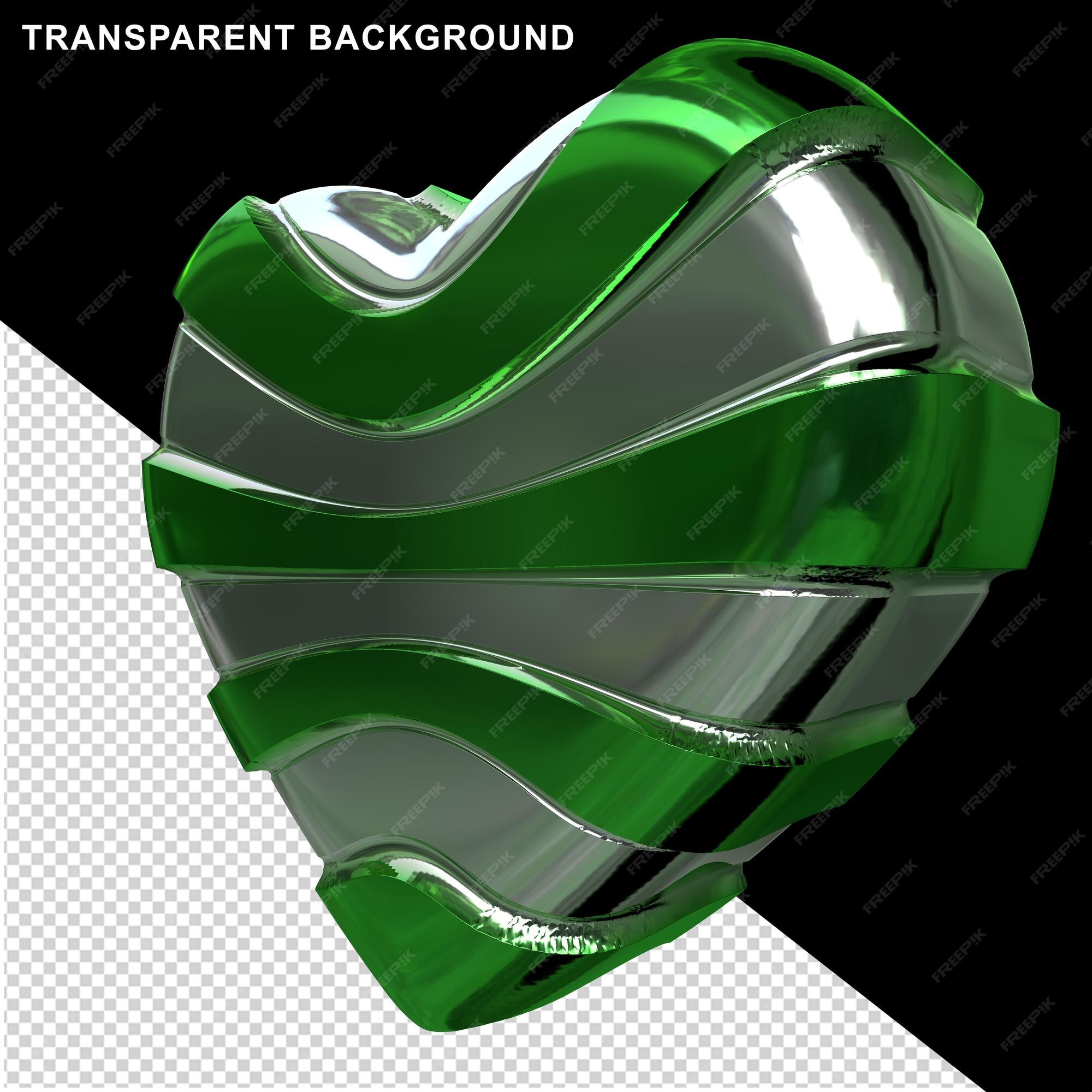 Premium PSD  Green heart