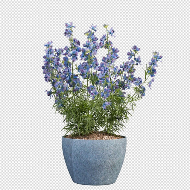 PSD 3d 렌더링에 녹색 houseplant 모형