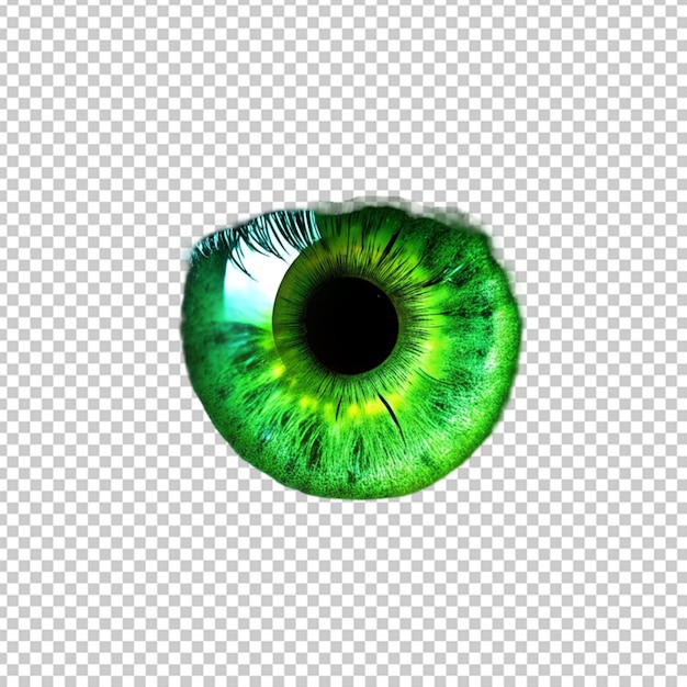 PSD green human eye or eye lens