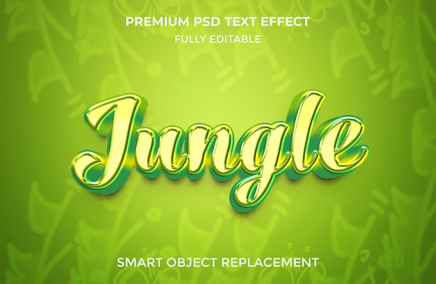 Green  jungle editable text effect template