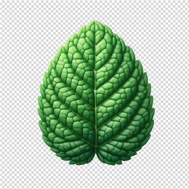 PSD a green leaf that is shaped like a leaf