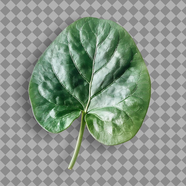 PSD a green leaf with a white background with a pattern of the leaves on it