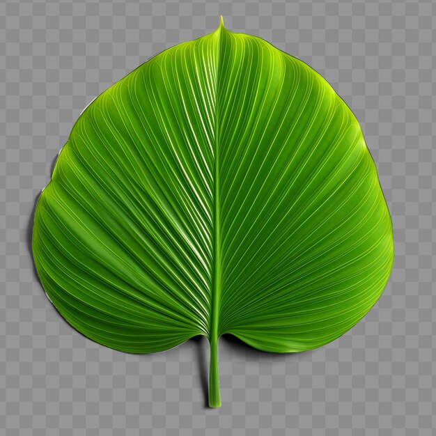 PSD a green leaf with a yellow background and the word  natural  on it