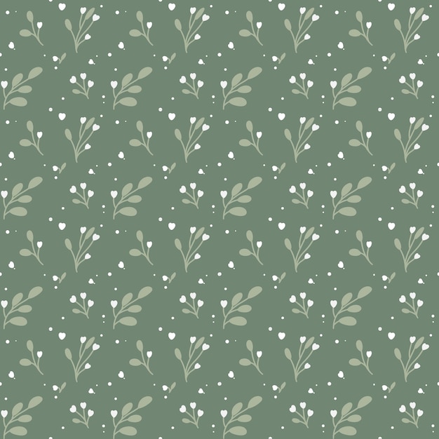 Green leaves pattern