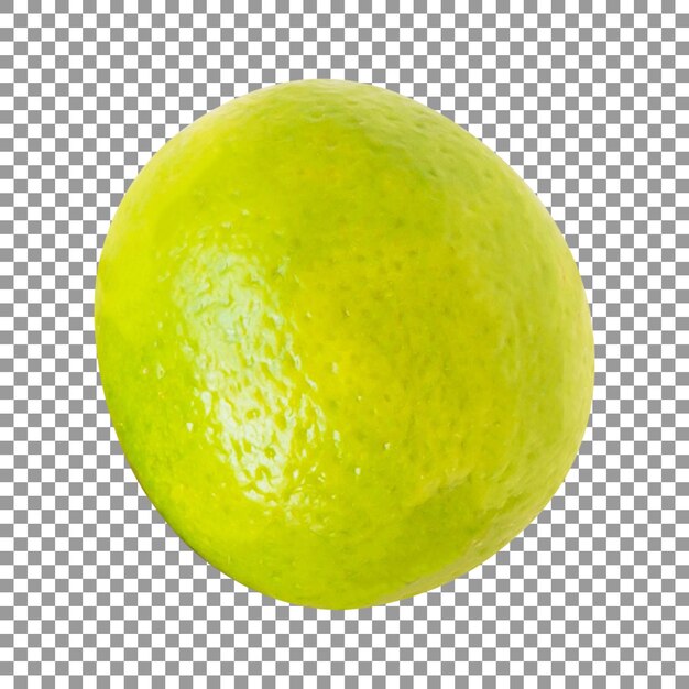 背景が透明な緑のレモン