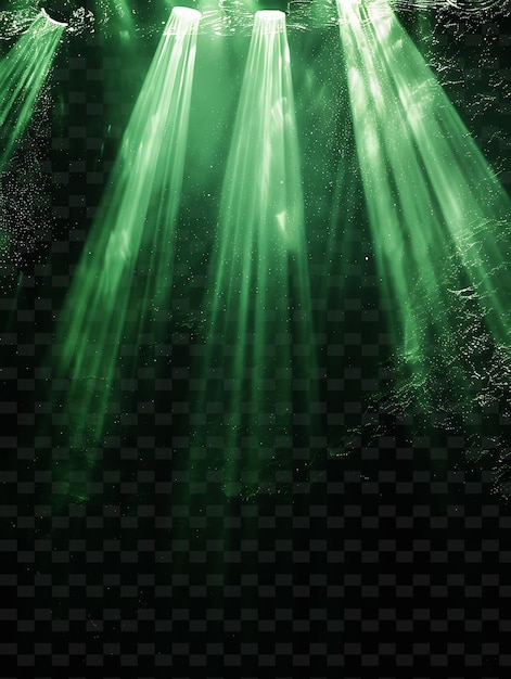 PSD green light on a black background