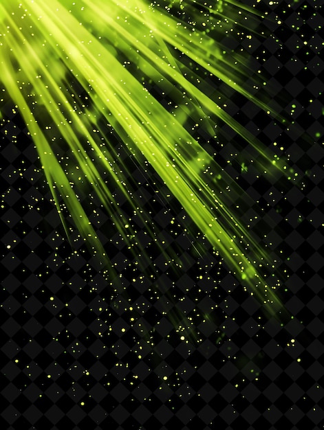 PSD luce verde su sfondo nero