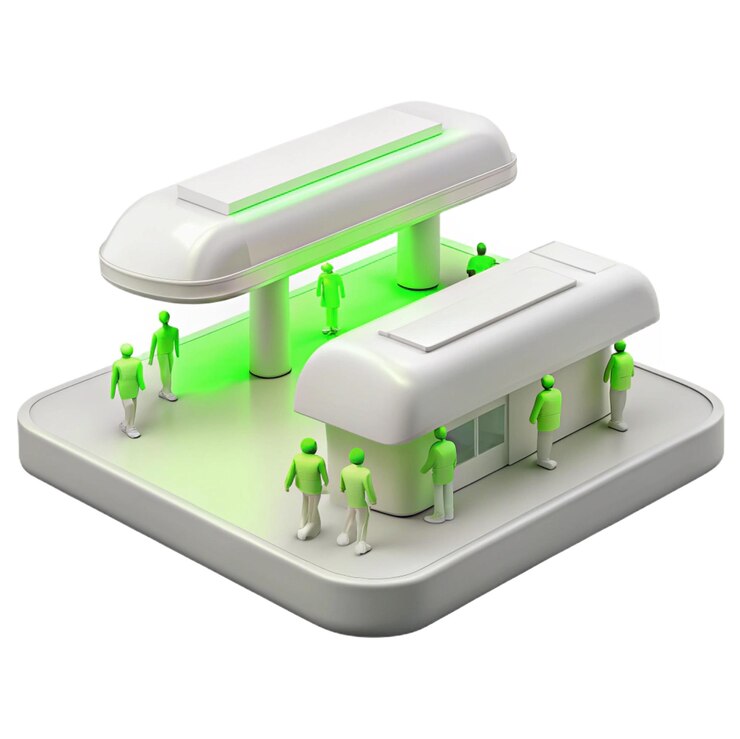 PSD a green light that is on a phone