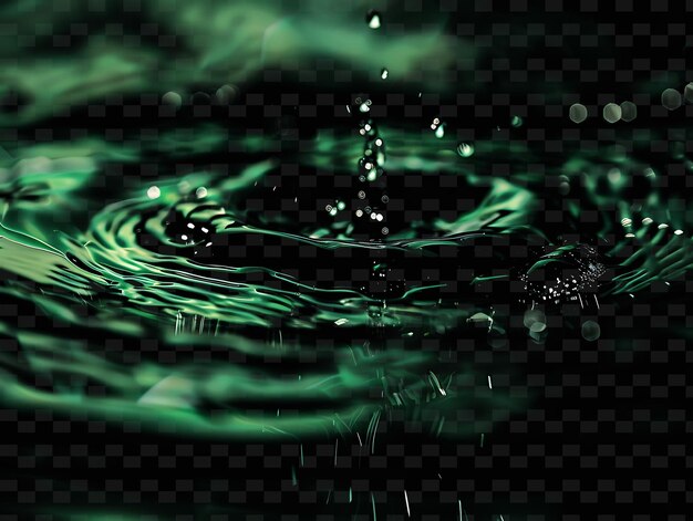 PSD a green liquid with the words quot splash quot in the water