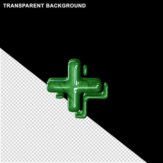 PSD green marble symbol