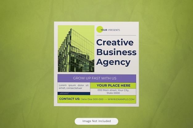 Green modern creative business agency сообщение в instagram