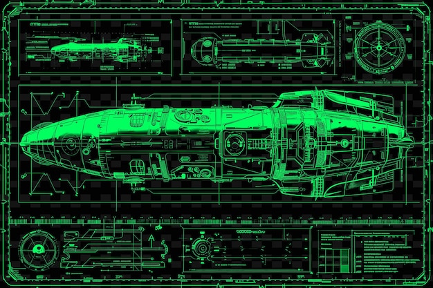 PSD un mostro verde su uno sfondo nero con un laser verde