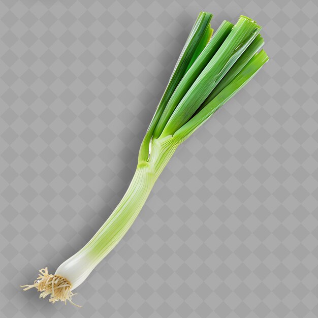 PSD a green onion with the word quot on it quot