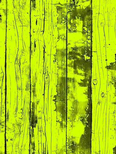 PSD green paint on a wooden fence in front of a green background