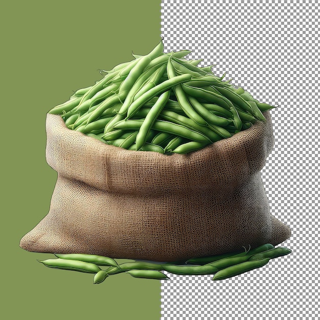 PSD green pea cascade png