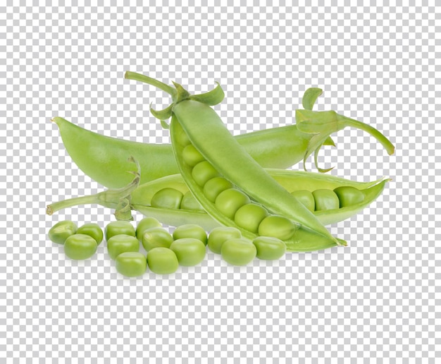 Green peas isolated Premium PSD