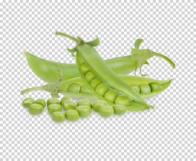 Green peas isolated premium psd