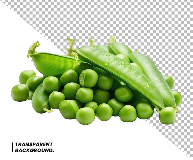 Green peas isolated