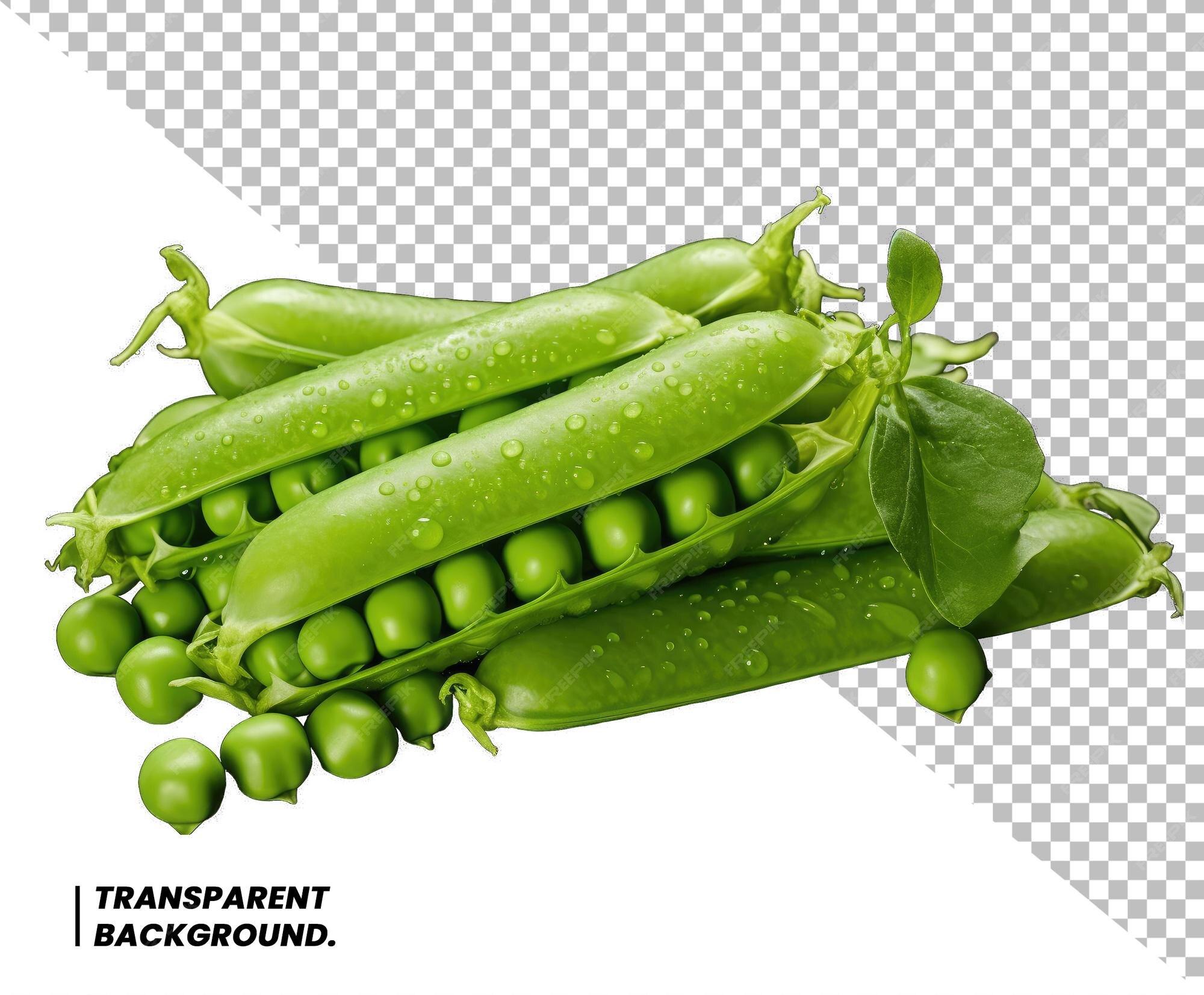 Premium PSD | Green peas isolated