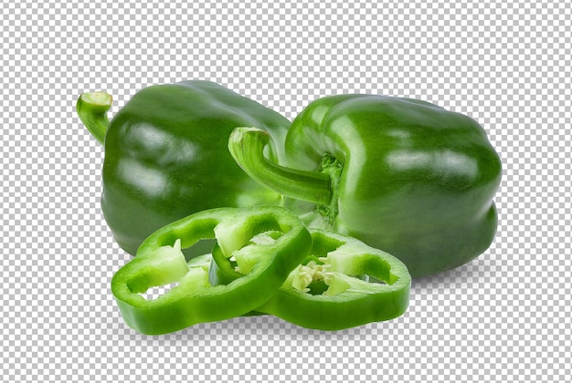 PSD Зеленый перец, выделенный на альфа-слое