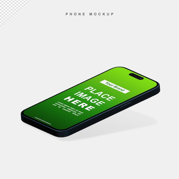 Green Phone Mockup