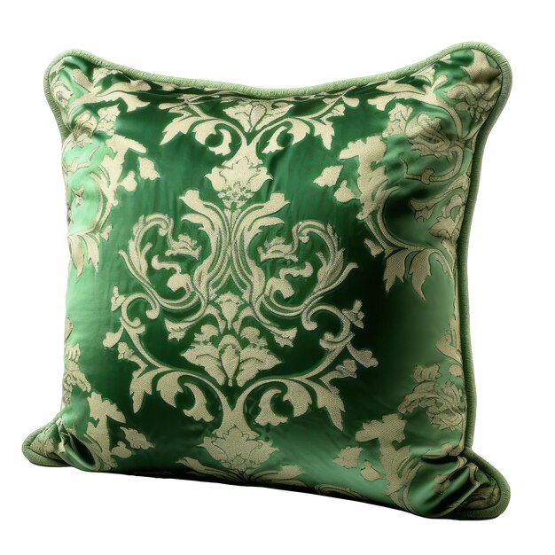 Green pillow on transparent bacground