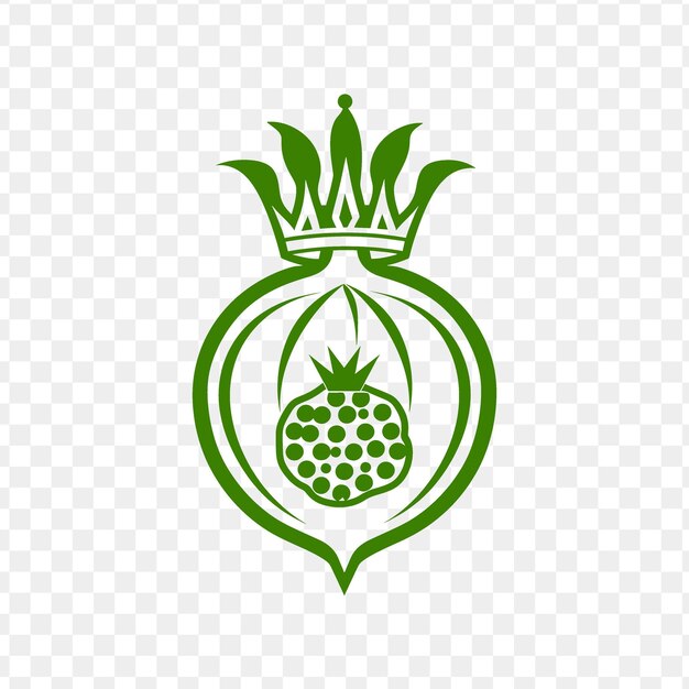 PSD green pineapple on a transparent background