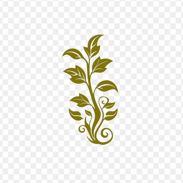 PSD green plant on a transparent background