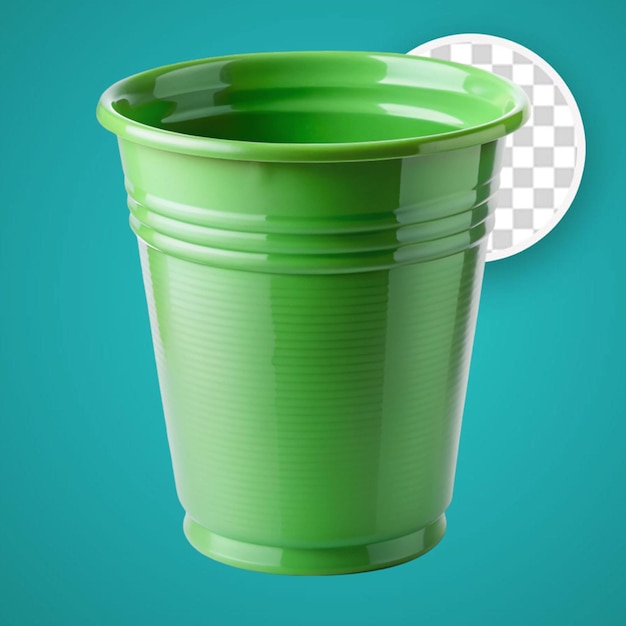 PSD Зеленый пластиковый стакан