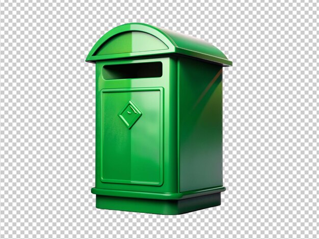 PSD green post box