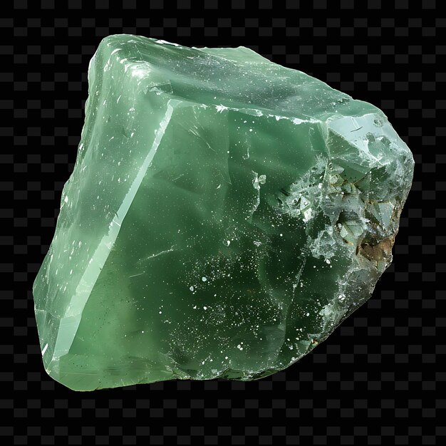 PSD a green quartz piece with a green stone on it