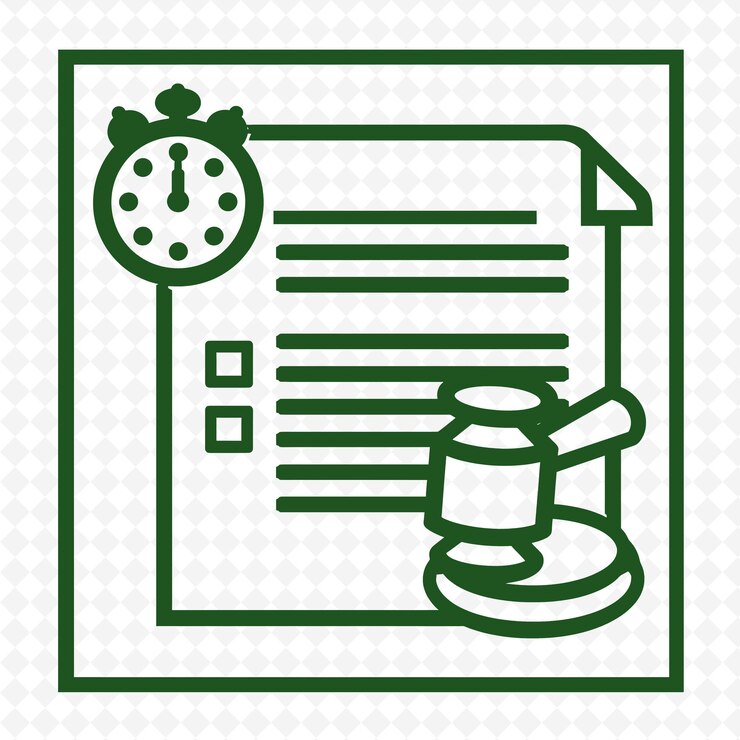 PSD a green sign with a clock and a person reading the time