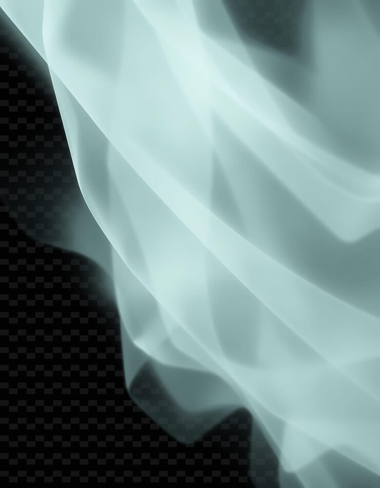 PSD a green smoke that is on a black background