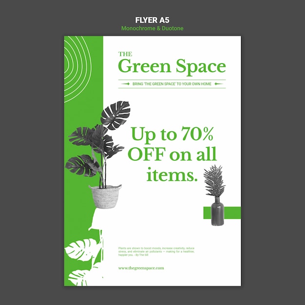 PSD green space poster template