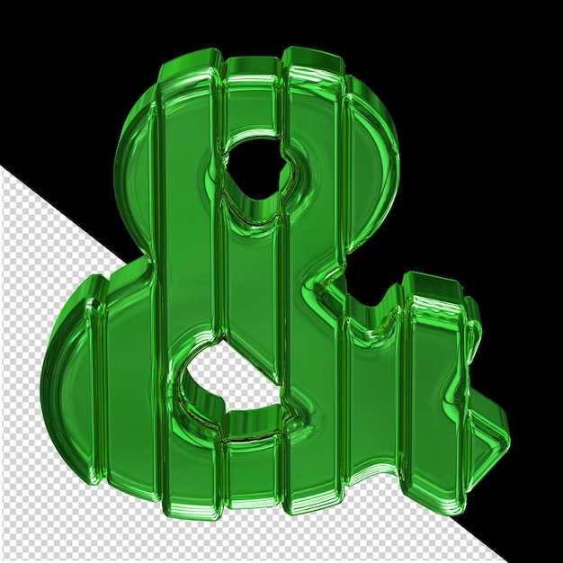 PSD green symbol with belts