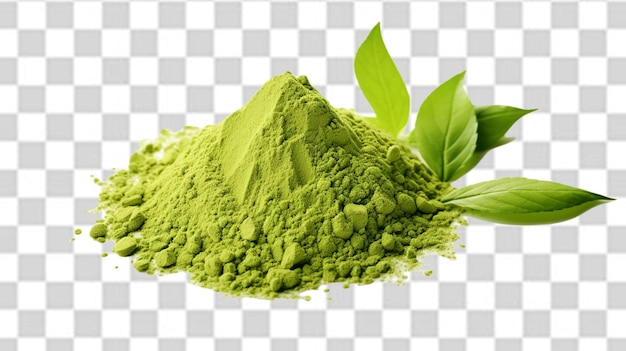 PSD green tea powder png